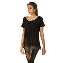 TIY Men Apparel Solid Color Women Short-sleeve Scoop Neck Casual Sports T-shirt TIY
