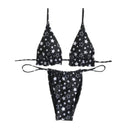 TIY Women Apparel Pentagram Printed Bikini Split Swimsuit TIY