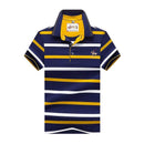 TIY Women Apparel Pullover Splice Color Business Breathable Men T Shirts Short Sleeve Stripe Cotton Men Formal Shirts TIY