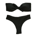 TIY Women Apparel Solid Color Bow Swimsuit Women Bathing Suits TIY