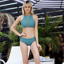 TIY Women Apparel Solid Color Sexy Cut-out Design Women Casual Summer Swimsuit TIY