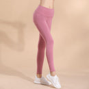 Sweet Ruffled Design Women Plain Color Sports Leggings