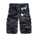 TIY Women Apparel Vintage Washed Camouflage Casual Tooling Shorts Without Belt TIY