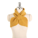 Young Women Freshing Bowknot Design Solid Color Collar Scarf