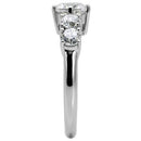Vintage Wedding Rings TK003 Stainless Steel Ring with AAA Grade CZ