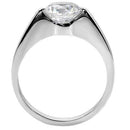 Vintage Rings TK012 Stainless Steel Ring with AAA Grade CZ