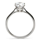 Vintage Rings TK025 Stainless Steel Ring with AAA Grade CZ