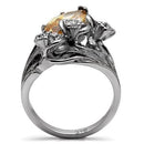 Vintage Rings TK083 Stainless Steel Ring with AAA Grade CZ