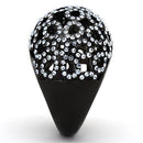 Vintage Rings TK1003 Black - Stainless Steel Ring with Top Grade Crystal