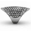 Vintage Rings TK1009 Stainless Steel Ring with Top Grade Crystal