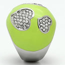 Vintage Rings TK1021 Stainless Steel Ring with Top Grade Crystal