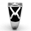 Mens Stainless Steel Rings TK1052 Stainless Steel Ring with Crystal
