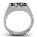 Mens Stainless Steel Rings TK1060 Stainless Steel Ring with Crystal