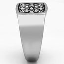 Mens Stainless Steel Rings TK1060 Stainless Steel Ring with Crystal