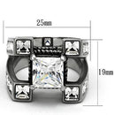 Mens Stainless Steel Rings TK1072 Stainless Steel Ring with AAA Grade CZ