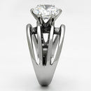 Vintage Rings TK1084 Stainless Steel Ring with AAA Grade CZ