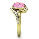 Gold Plated Rings TK1097 Gold - Stainless Steel Ring with Top Grade Crystal