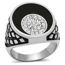 Mens Stainless Steel Rings TK1200 Stainless Steel Ring with Crystal