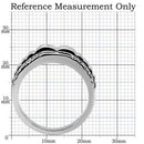 Mens Stainless Steel Rings TK120 Stainless Steel Ring with AAA Grade CZ