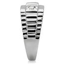 Mens Stainless Steel Rings TK120 Stainless Steel Ring with AAA Grade CZ