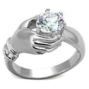 Cheap Rings TK1230 Stainless Steel Ring with AAA Grade CZ