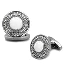 Cufflinks TK1273 Stainless Steel Cufflink with Top Grade Crystal