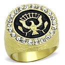 Thin Gold Ring TK1404 Gold - Stainless Steel Ring with Top Grade Crystal
