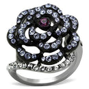 Cheap Wedding Rings TK1422 Two-Tone Stainless Steel Ring with Crystal