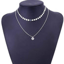 TOMTOSH 2017 New Fashion Gold Coin Layered Necklace Set For Women Charm Choker Necklace