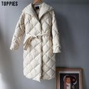 Toppies winter long coat women parkas thicker warm plaid bubble coat Korean Puffer jacket fashion outwear JadeMoghul Inc.