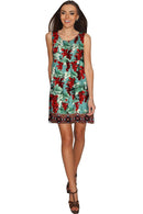 Toscana Sanibel Green Fit & Flare Empire Dress - Women