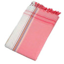 Towels Beach Towels - 0.82" X 1.31" X 0.07" Daiquiri Fraise Cotton, Polyester Kikoy-Towel HomeRoots