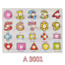 30cm Kid Early educational toys baby hand grasp wooden puzzle toy alphabet and digit learning education child wood jigsaw toy