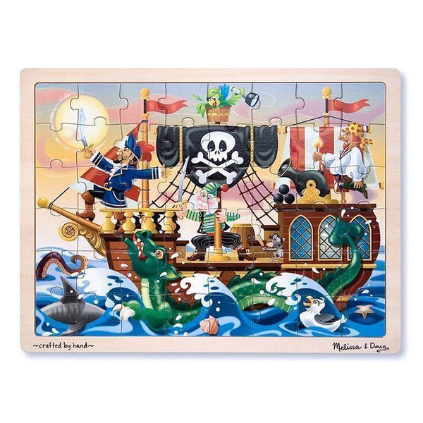 Toys & Games Pirate 48 Pc Wooden Jigsaw Puzzle MELISSA & DOUG