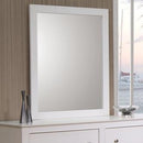 Transitional Mirror, White-Wall Mirrors-White-MDF-JadeMoghul Inc.