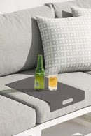 Trays Party Trays - 16.5" X 12" X 2.5" Gray Aluminum  Tray HomeRoots