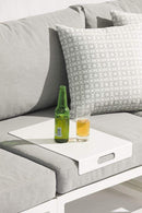 Trays Party Trays - 16.5" X 12" X 2.5" White Aluminum  Tray HomeRoots