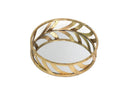 Trays Vanity Tray - 14" x 14" x 4" Gold, Streamline, Mirror - Tray HomeRoots