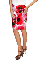 Tulip Salsa Carol Red Summer Stretch Pencil Skirt - Women