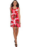 Tulip Salsa Sanibel Empire Waist Red Summer Dress - Women