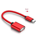 Type-C OTG Adapter Cable for Samsung S10 S10+ Xiaomi Mi 9 Android MacBook Mouse Gamepad Tablet PC Type C OTG USB Cable AExp