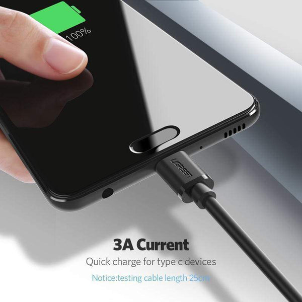 Ugreen 3A USB C Cable for Samsung Galaxy S9 Plus USB Type C Fast Charging Data Cable for Xiaomi mi 8 Oneplus 6 USB Charger Cord