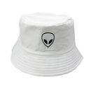 Unisex Embroidered Alien Foldable Bucket Hat Beach Sun Hat Street Headwear Fisherman Outdoor Cap Men and Woman Hat AExp