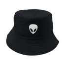 Unisex Embroidered Alien Foldable Bucket Hat Beach Sun Hat Street Headwear Fisherman Outdoor Cap Men and Woman Hat AExp