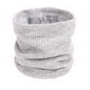 Unisex Knitted Warm Scarf Winter Autumn Ring Women Bandana Solid Scarf Fleece Men Headband Neck Scarf Shawl AExp