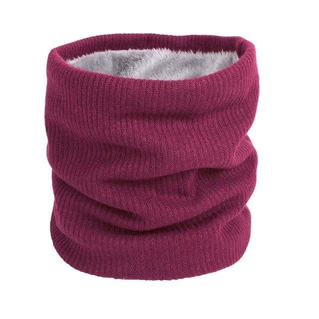 Unisex Knitted Warm Scarf Winter Autumn Ring Women Bandana Solid Scarf Fleece Men Headband Neck Scarf Shawl AExp