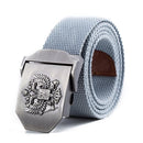 Unisex Tactical Belt / High Quality Military Belt-Light Gray-110cm-JadeMoghul Inc.