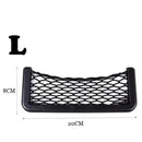 Universal Car Seat Side Back Storage Net Bag Phone Holder Pocket Organizer Black JadeMoghul Inc.