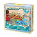 USA FOAM MAP PUZZLE-Learning Materials-JadeMoghul Inc.