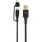 USB-A to USB-C(TM) Cable with Micro USB Adapter, 10ft